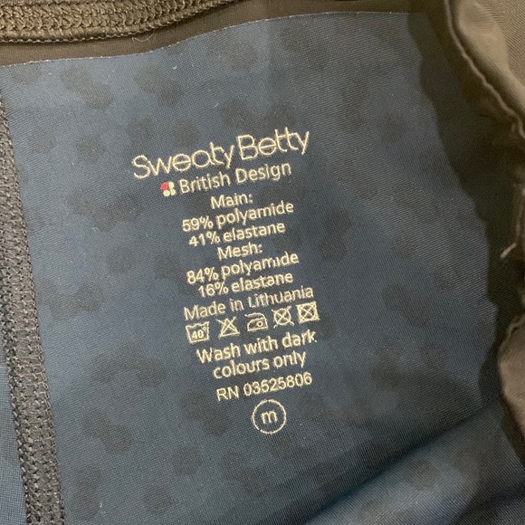 Sweaty Betty High Rise Honeycomb Navy Leggings - Picture 12 of 15